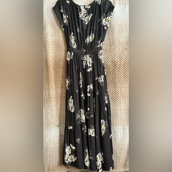 Free People Black Floral Midi Dress - Picture 11 of 11